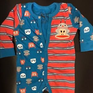 Like New Paul Frank Monkey Jumpsuit Sz 12 Months